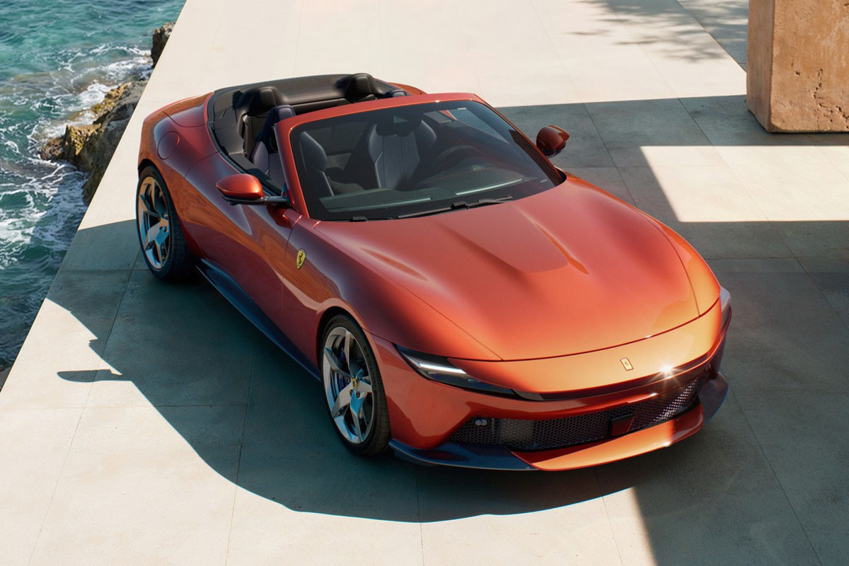 ** 予約商品 ** MR collection FE051A 1/18 Ferrari Amalfi Spider Rosso Tramonto