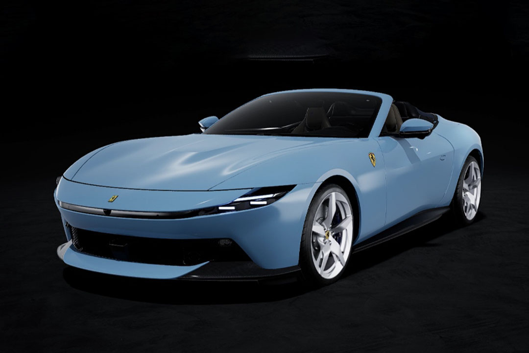 ** 予約商品 ** MR collection FE051D 1/18 Ferrari Amalfi Spider Azzurro La Plata