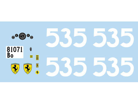 Fortissimo43 フェラーリ 315S Mille Miglia 1957 n.535 スペアデカール 【メール便可】