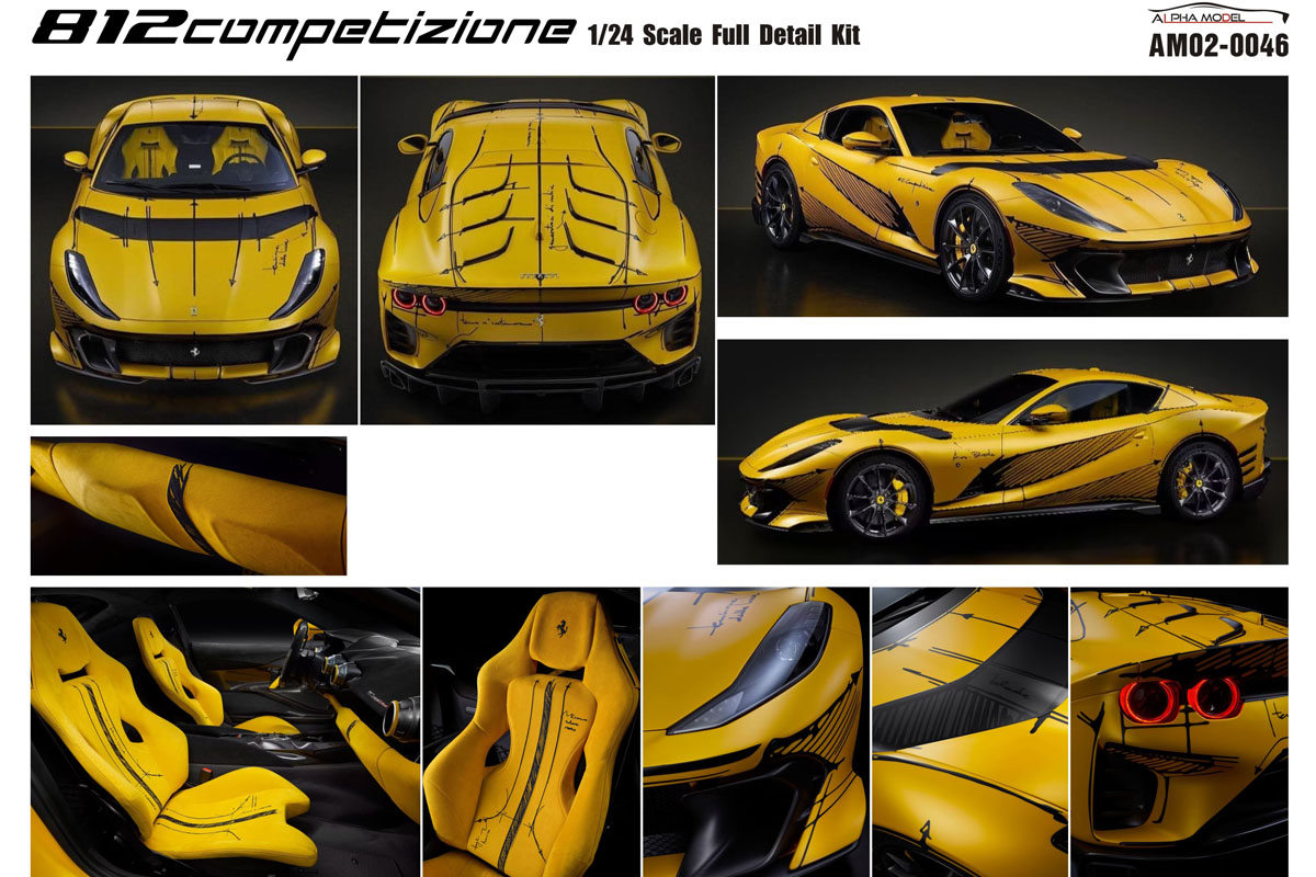 ** 予約商品 ** ALPHA Model 1/24キット AM02-0046 Ferrari 812 Competizione