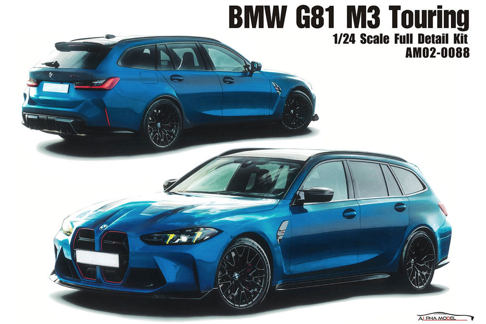 ** 再入荷待ち ** ALPHA Model 1/24キット AM02-0088 BMW G81 M3 Touring
