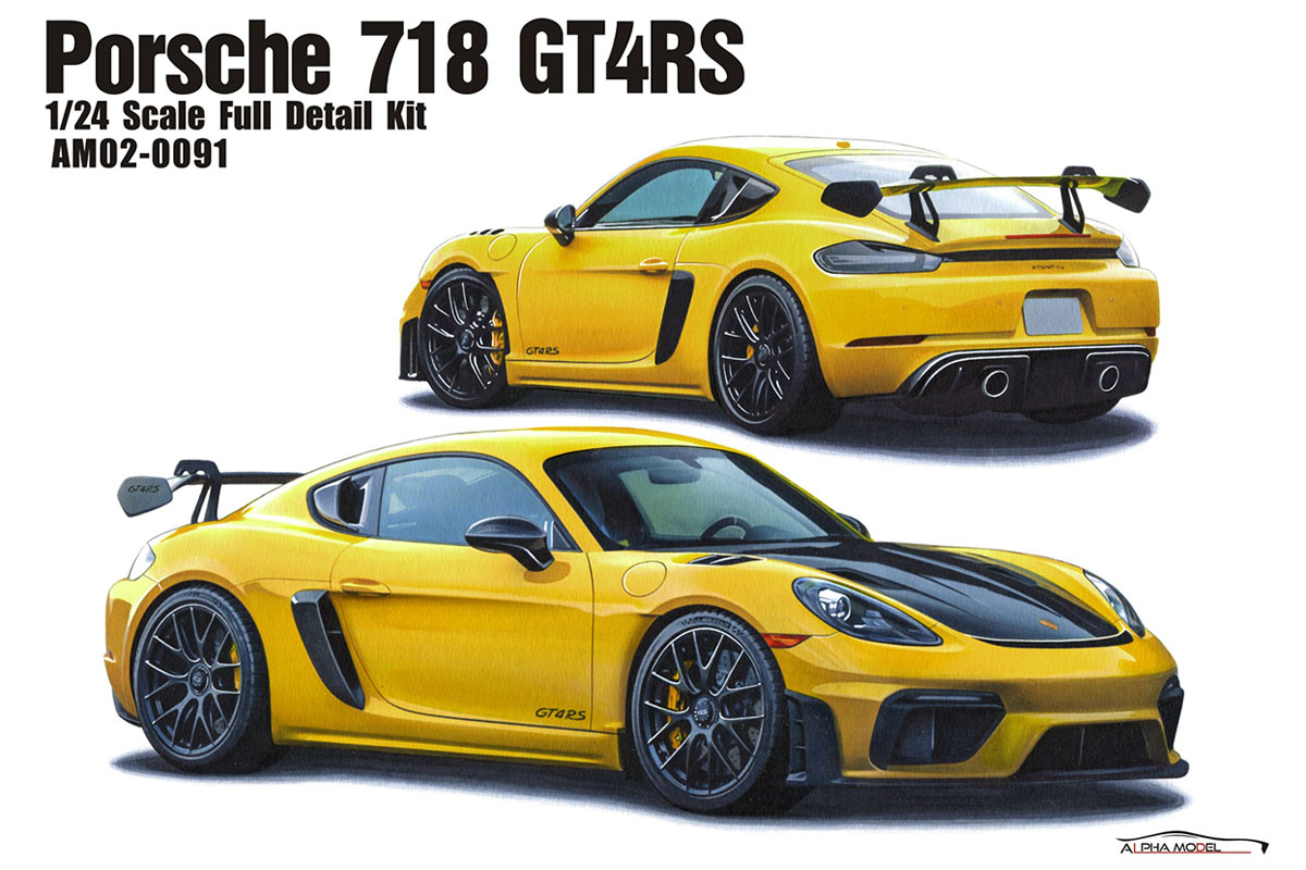 ** 予約商品 ** ALPHA Model 1/24キット AM02-0091 Porsche 718 GT4 RS
