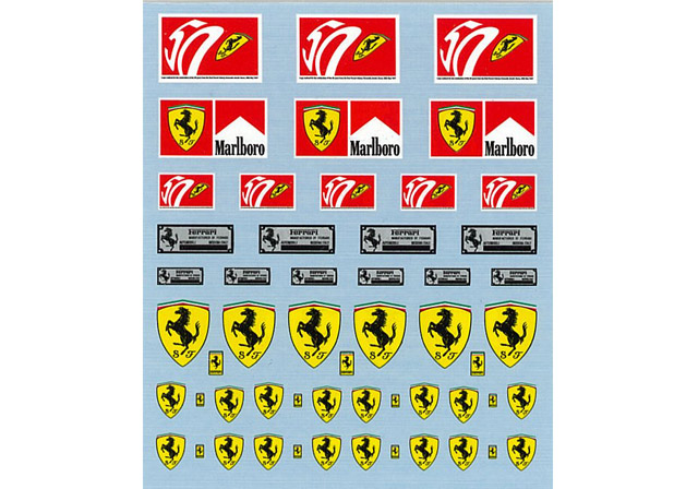 Museum collection AS001R 1/12,20,24 Ferrari Emblem Decal【メール便可】