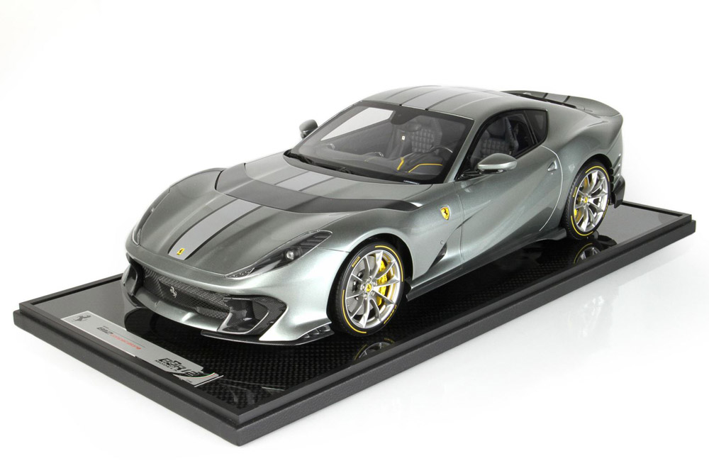 BBR1215A1 1/12 Ferrari 812 Competizione Grijio Coburn Limited 49pcs