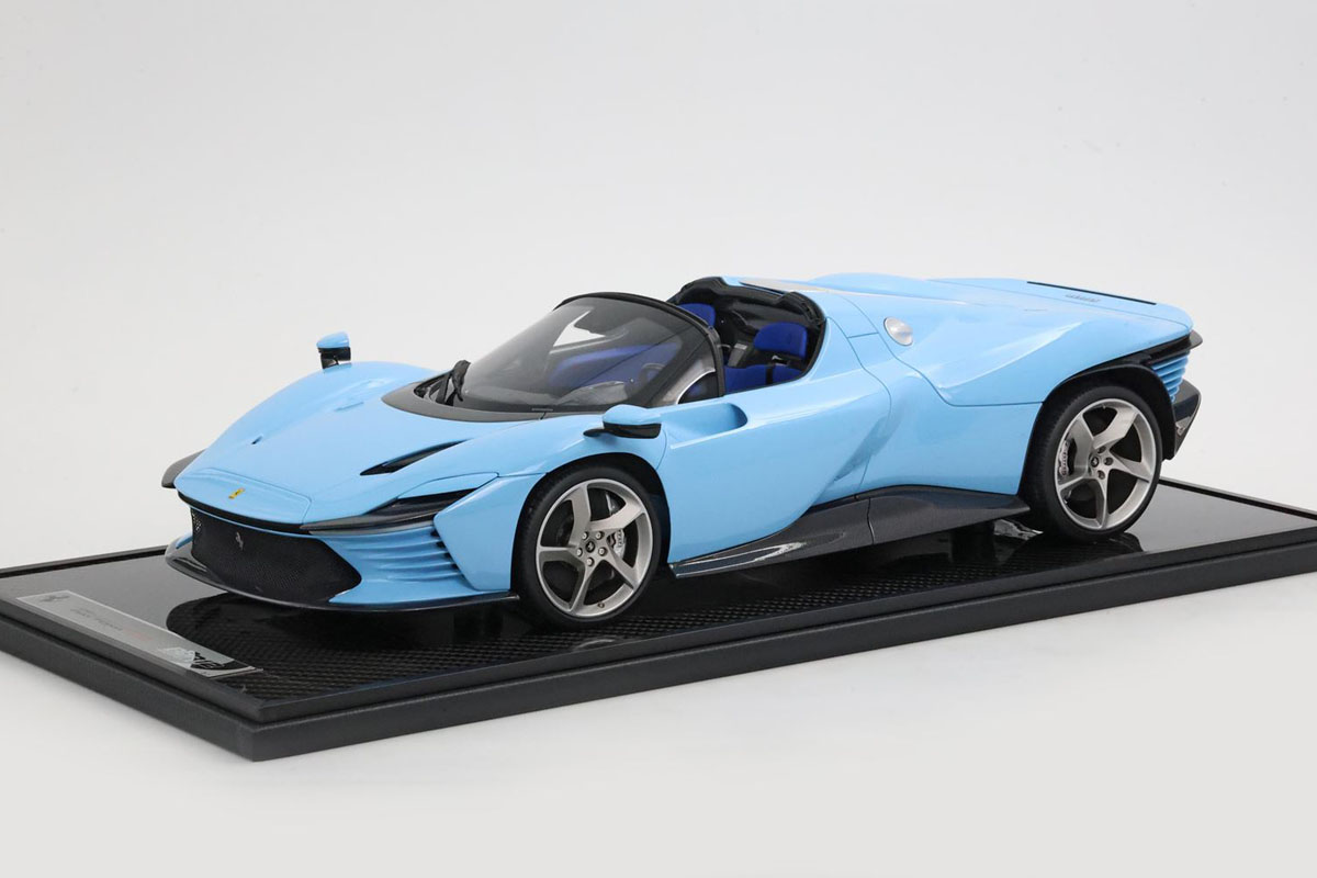 BBR1217G 1/12 Ferrari Daytona SP3 Serie Icona (Open roof) Azzurro la plata Limited 7pcs