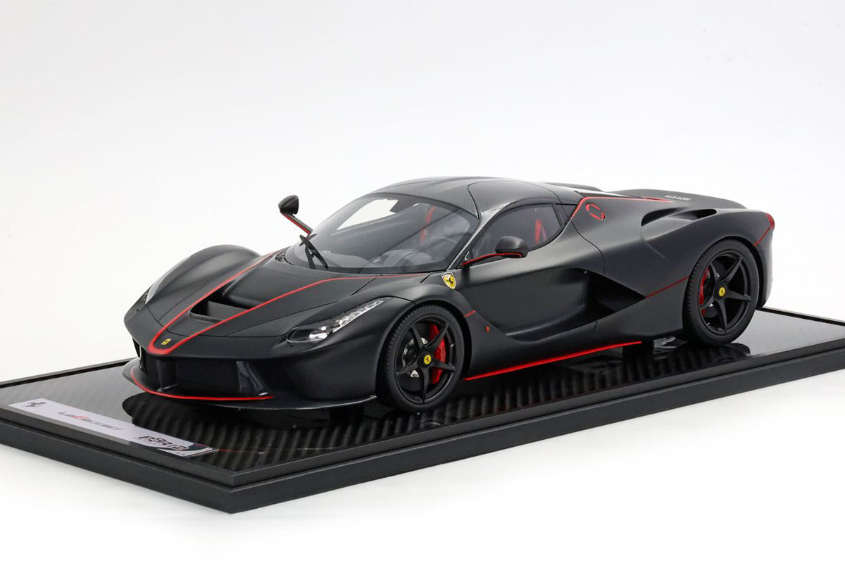 ** 予約商品 ** BBR1222ALO-25 1/12 La Ferrari Matt Black / Red Stripe Limited 20pcs
