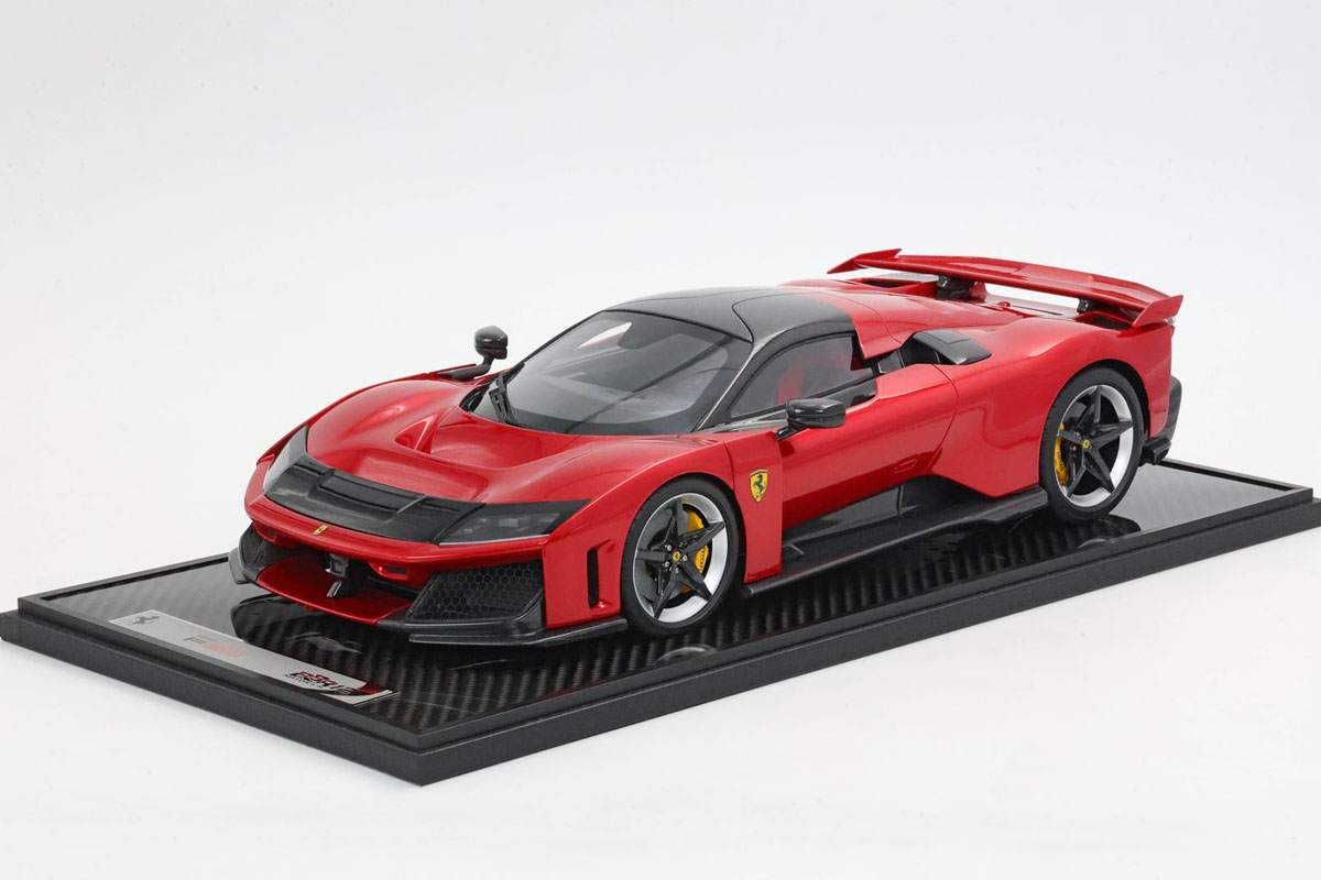 ** 予約商品 ** BBR1223H 1/12 Ferrari F80 Carbon optional Rosso Supercar  - Wheels carbon / silver