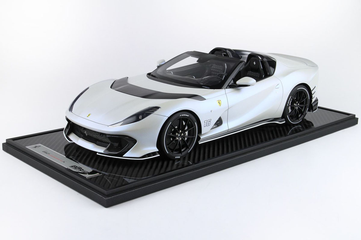 BBR1224CL 1/12 Ferrari 812 Competizione A Matt White Onda Marina Limited 40pcs