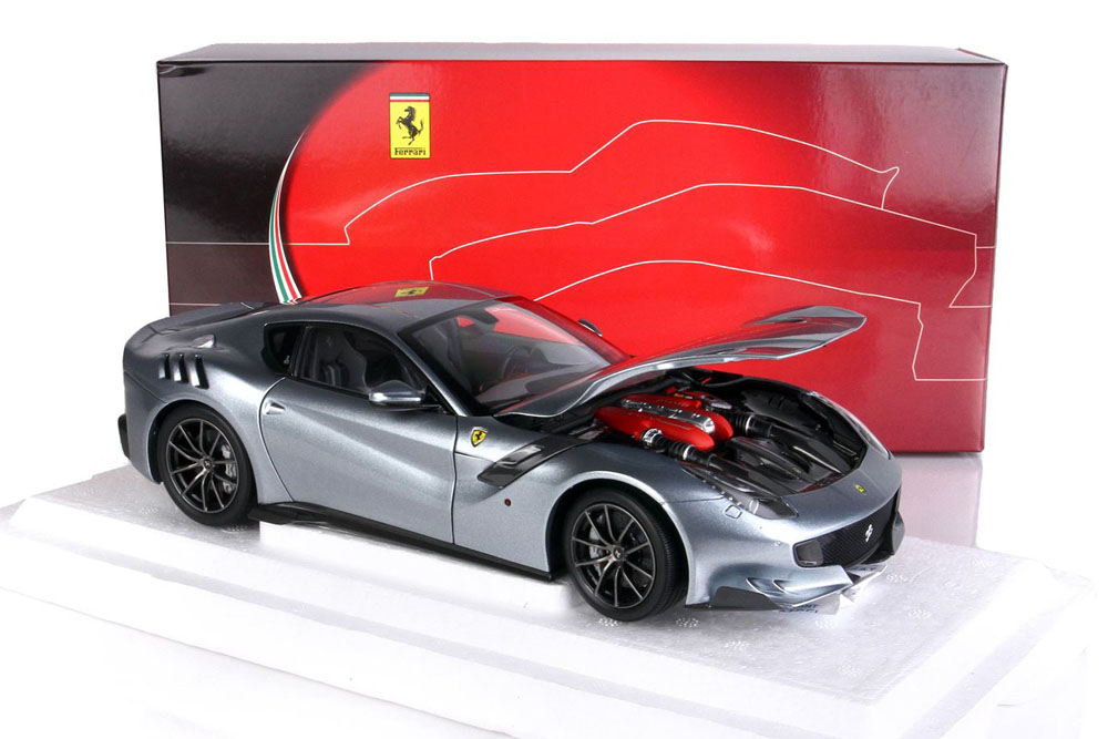 予約商品 ** BBR 182104 1/18 Ferrari F12 TDF Titanium Grey ミニカー 