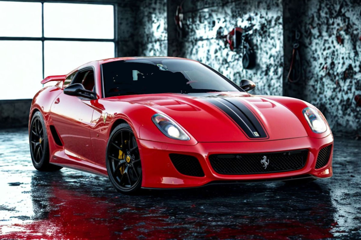 ** 予約商品 ** BBR1880A2V 1/18 Ferrari 599 GTO 2010 Rosso Corsa with Black stripe & Wings Limited 27pcs（ケース付）