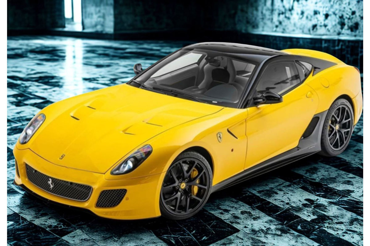 ** 予約商品 ** BBR1880B1V 1/18 Ferrari 599 GTO 2010 Giallo Tristrato with Black roof Limited 27pcs（ケース付）