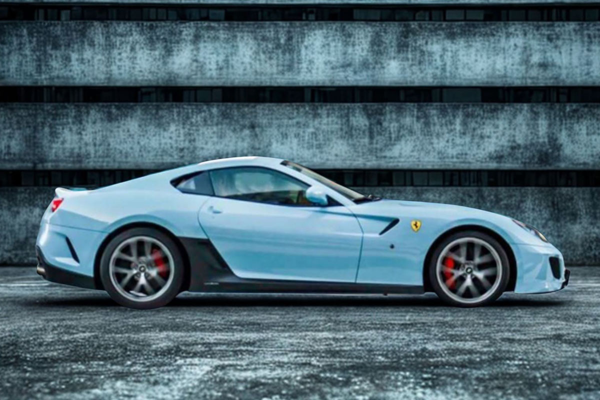 ** 予約商品 ** BBR1880GV 1/18 Ferrari 599 GTO 2010 Azzurro la Plata Limited 27pcs（ケース付）