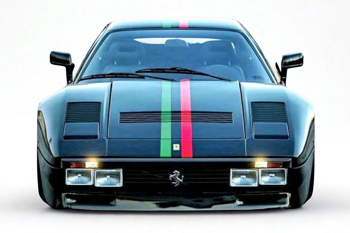 ** 予約商品 ** BBR198C1 Ferrari 288GTO Nero DS with stripes
