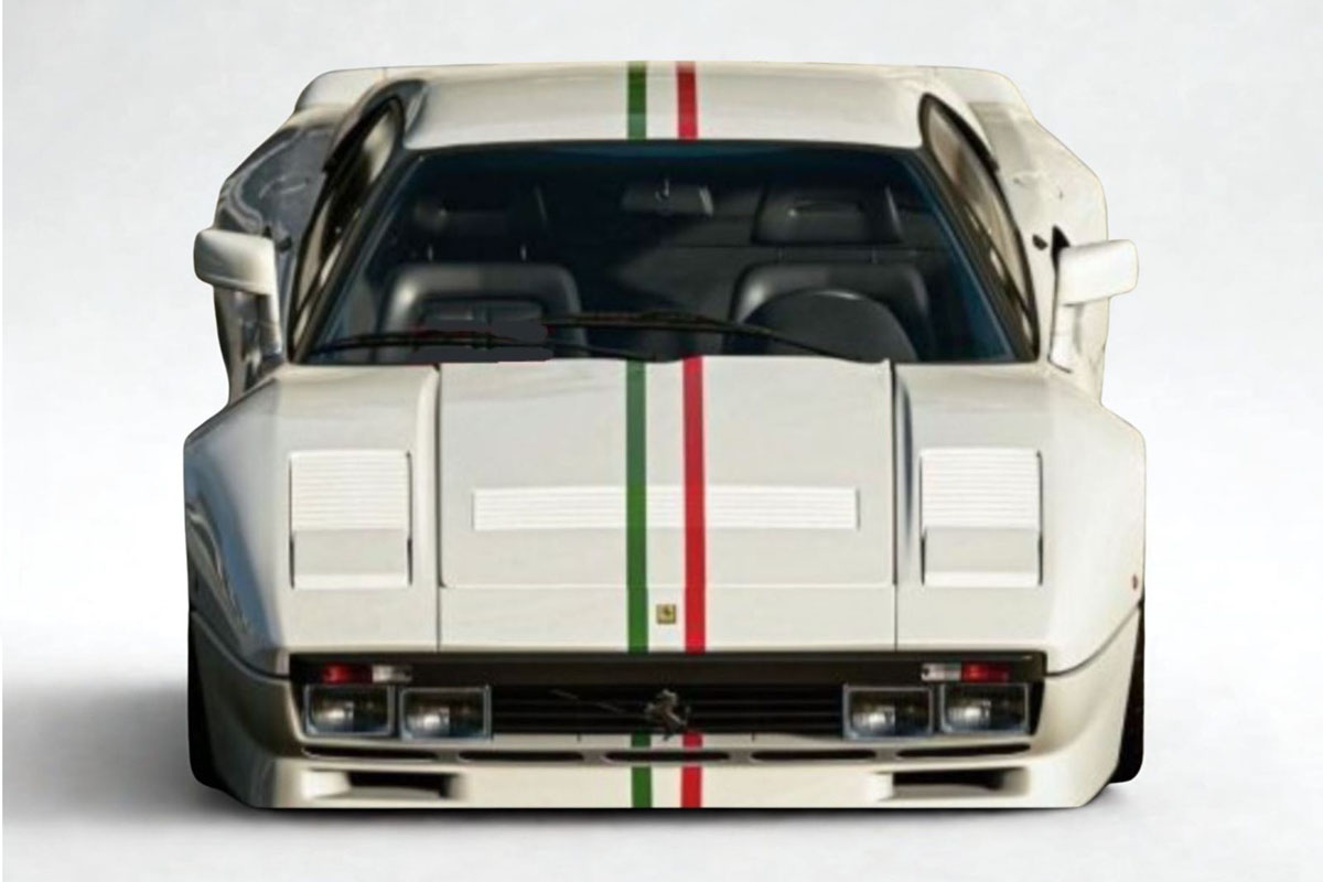 ** 予約商品 ** BBR198G1 Ferrari 288GTO Bianco Avus with Italian stripe