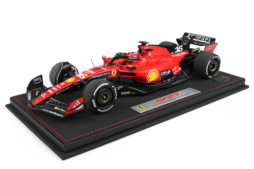 BBR 231816DDIE 1/18 Ferrari SF-23 Singapore GP Marina Bay 2023 C.Leclerc （ケース付）