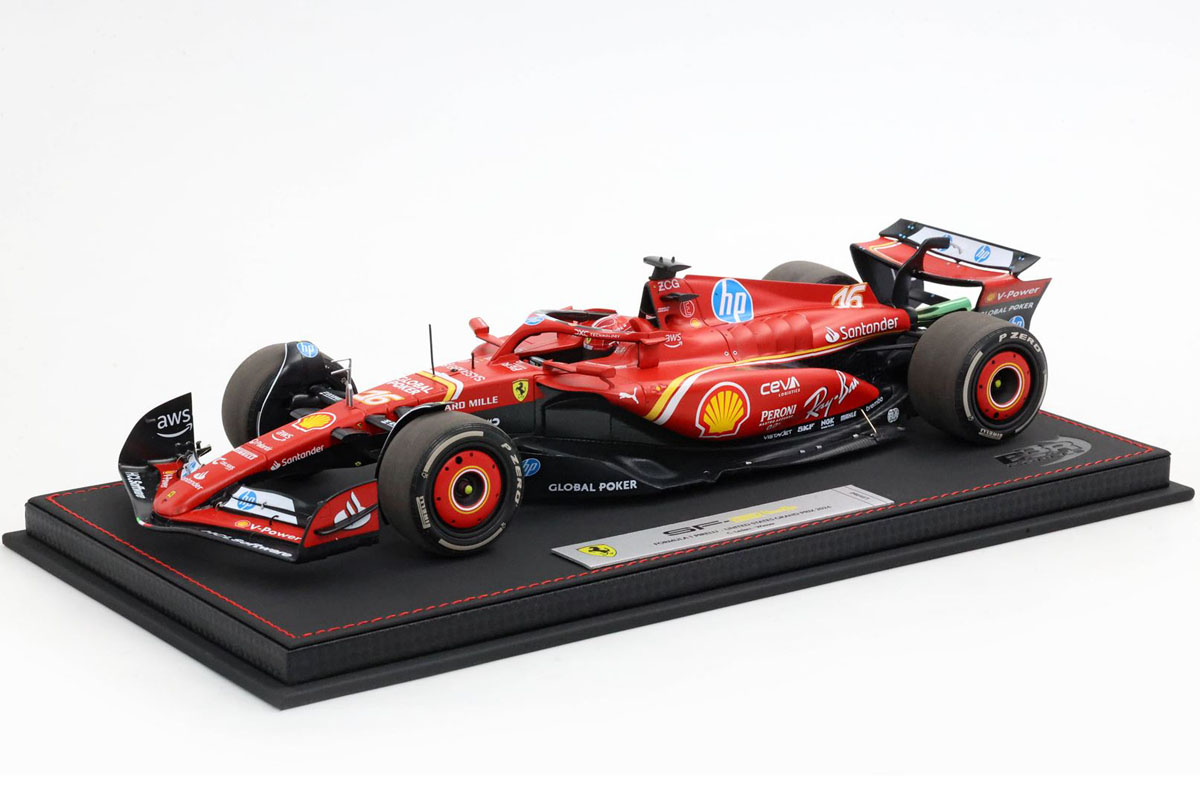 BBR 241816EDIE 1/18 Ferrari SF-24 United States GP Austin Winner Leclerc Limited 100pcs （ケース付）
