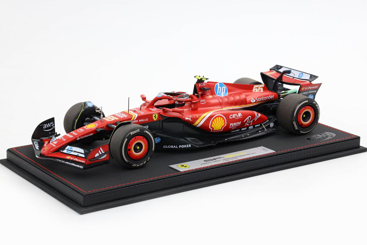 BBR 241855EDIE 1/18 Ferrari SF-24 United States GP Austin GP 2024 2nd C.Sainz （ケース付）