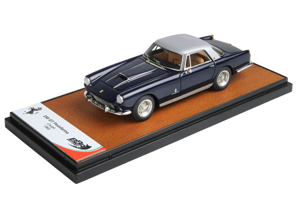 BBR258B Ferrari 250GT Pininfarina Coupe 1960 Blue / Silver