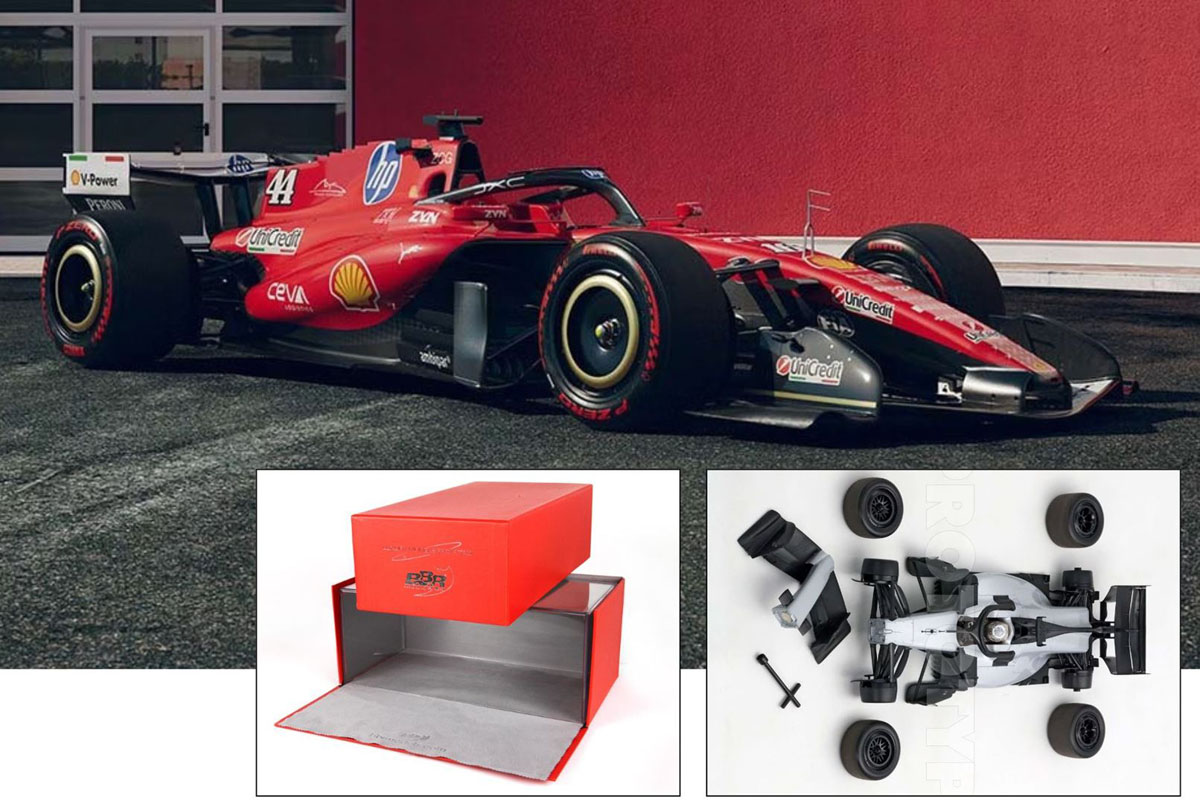 ** 予約商品 ** BBR 2618E44DIE 1/18 Ferrari SF26 Italia GP 2026 (Schumacher Tribute) L.Hamilton（ケース付）