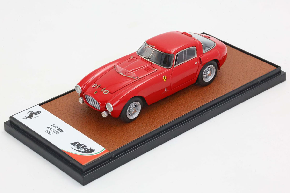 予約商品 ** BBR267E Ferrari 340MM SN/0320 1953 Red ミニカー