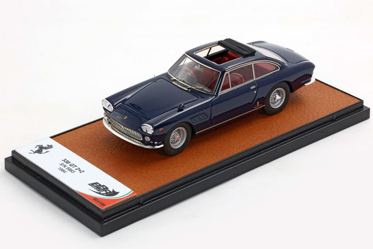 ** 予約商品 ** BBR271A Ferrari 330GT 2+2 Twinlight / Open roof Blu scuro S/N 5863 Limited 109pcs