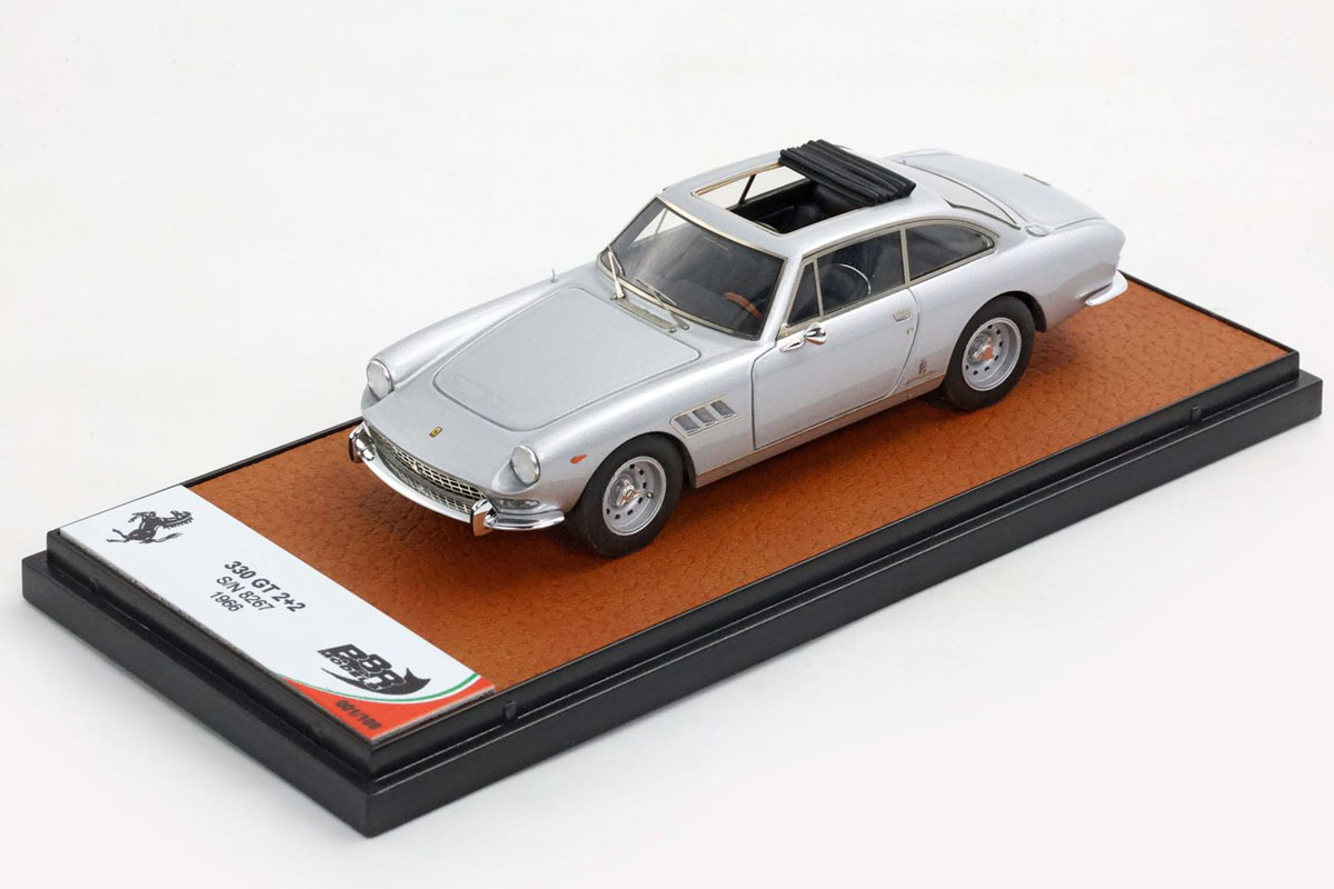 ** 予約商品 ** BBR272A Ferrari 330GT 2+2 Single light / Open roof Silver S/N 8267 Limited 109pcs
