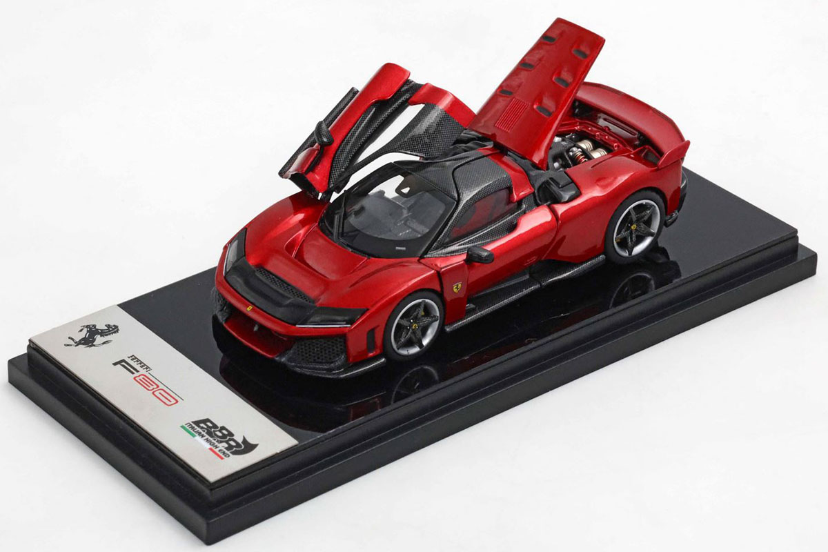 ** 予約商品 ** BBR BBR64001H 1/64 Ferrari F80 Rosso Supercar (Diecast Full Open)