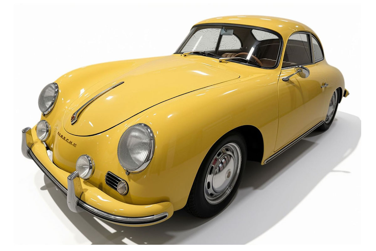 ** 予約商品 ** BBR C1820LV 1/18 Porsche 356A 1955 Light Yellow Limited 48pcs（ケース付）