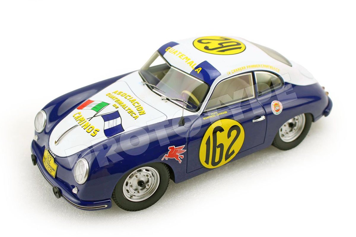 ** 予約商品 ** BBR C1825CV 1/18 Porsche 356A Carrera Panamericana 1954 Asociation Guatemalteca n.162 （ケース付）