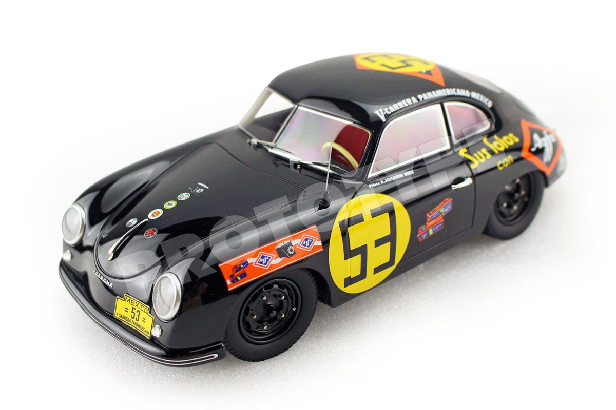 ** 予約商品 ** BBR C1825DV 1/18 Porsche 356A Carrera Panamericana 1954 Agfa - Hans Joachim Hirz n.53 （ケース付）