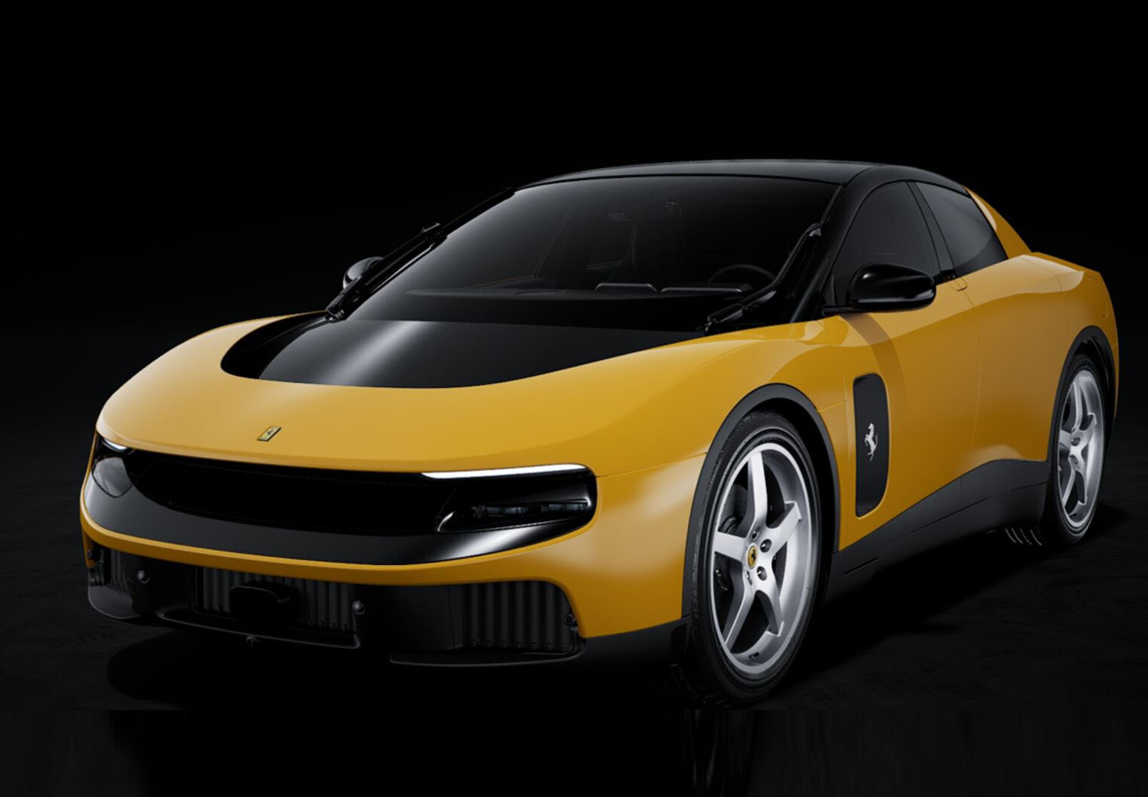 ** 予約商品 ** BBRC1863CV 1/18 Ferrari Luce Panoramic roof Giallo Modena （ケース付）