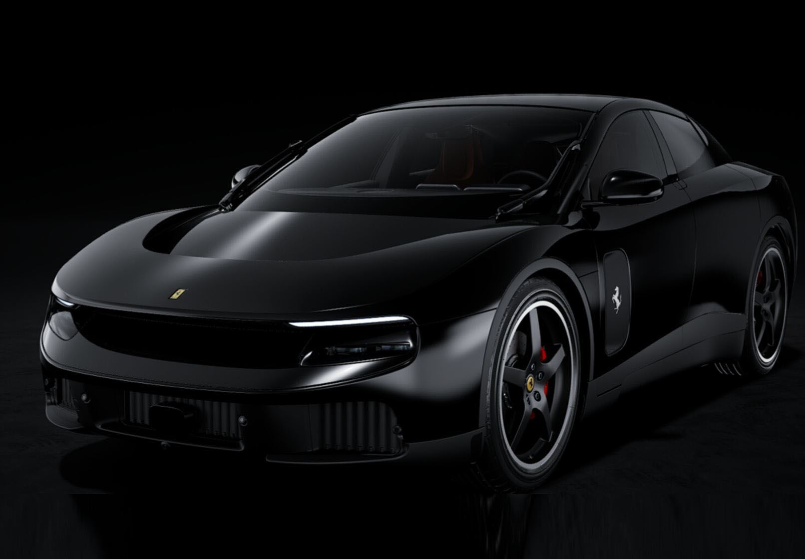 ** 予約商品 ** BBRC1863DV 1/18 Ferrari Luce Panoramic roof Nero Lucido （ケース付）
