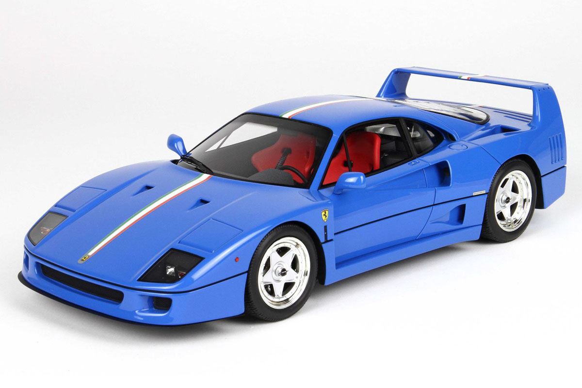 ** 予約商品 ** BBRC212E 1/43 Ferrari F40 1987 Light Blue - Italian Flag Limited 40pcs