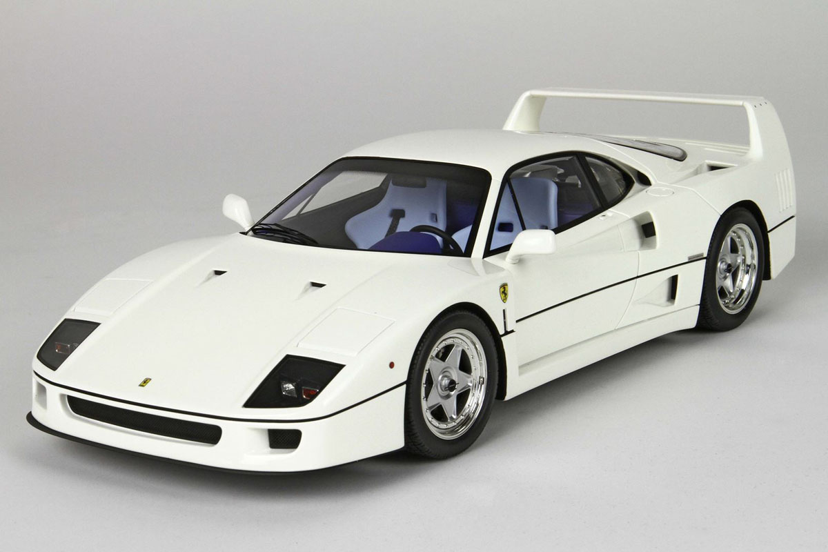 ** 予約商品 ** BBRC212F 1/43 Ferrari F40 1987 Avus White - Light Blue Seats Limited 20pcs