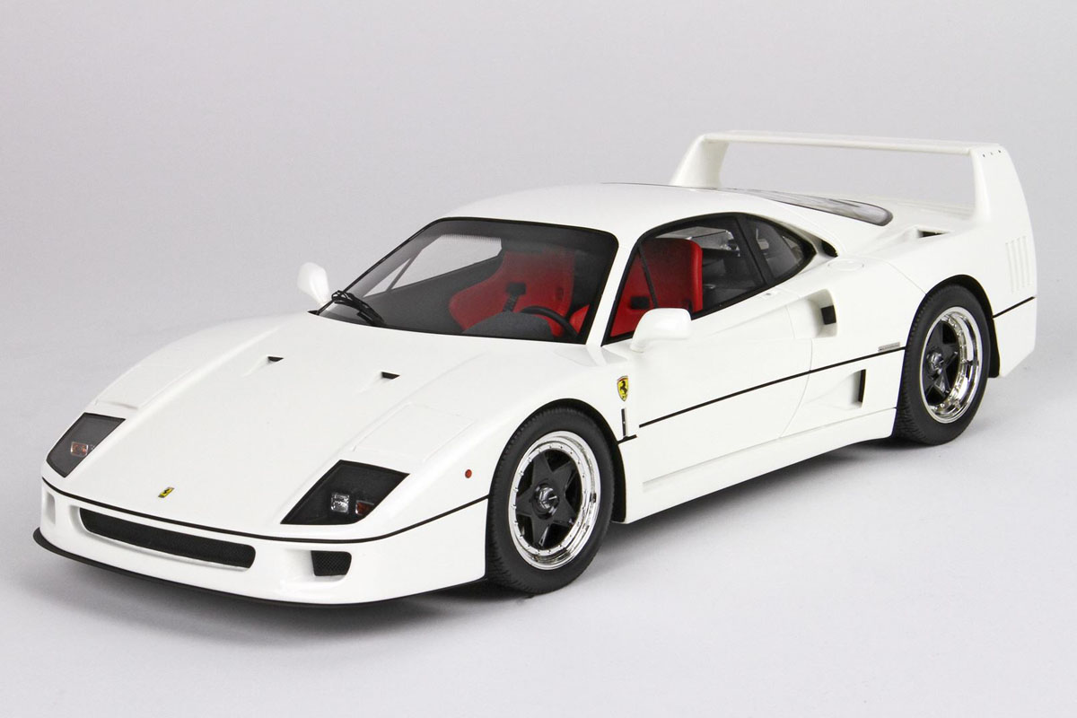** 予約商品 ** BBRC212F1 1/43 Ferrari F40 1987 Avus White - Red Seats Limited 20pcs