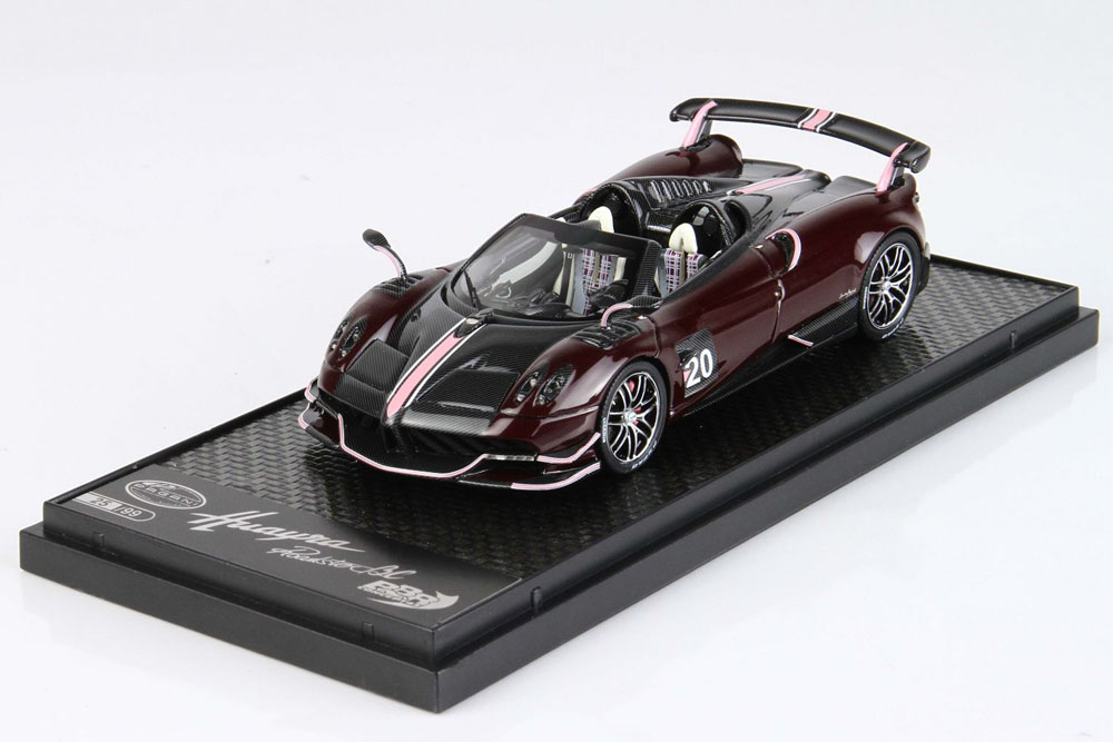 BBRC226C Pagani BC Roadster Black Carbonium / Dark Red Carbonium Limited 99pcs