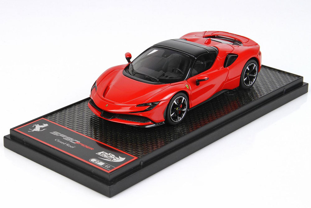 BBRC249C Ferrari SF90 Spider (closed roof) Rosso Corsa Limited 60pcs （ブラックルーフ）