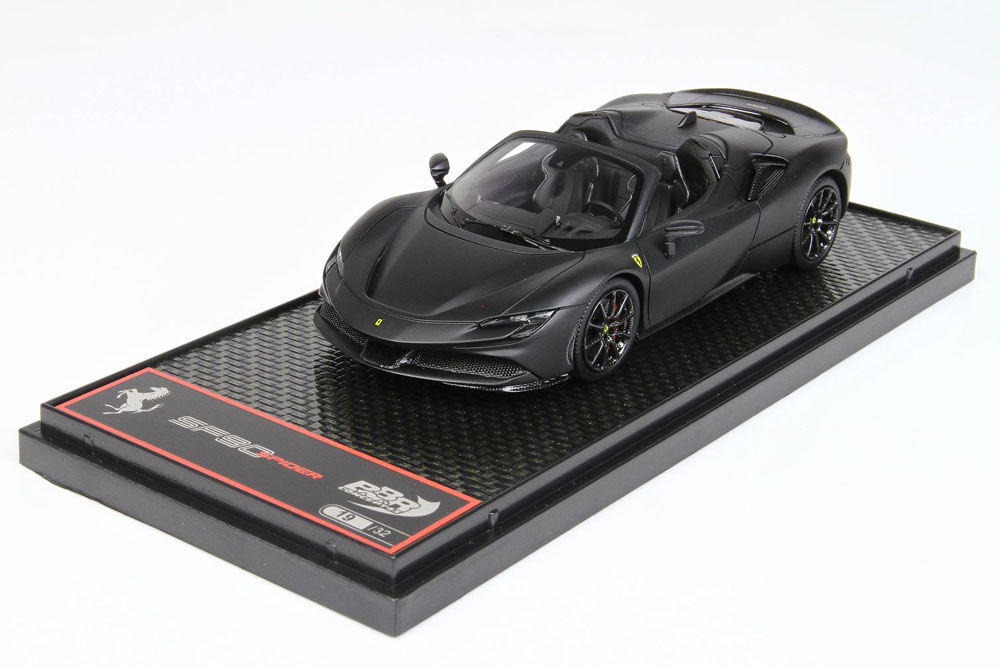 BBRC256MB Ferrari SF90 Spider Pack Fiorano Matt Nero DS Limited 32pcs
