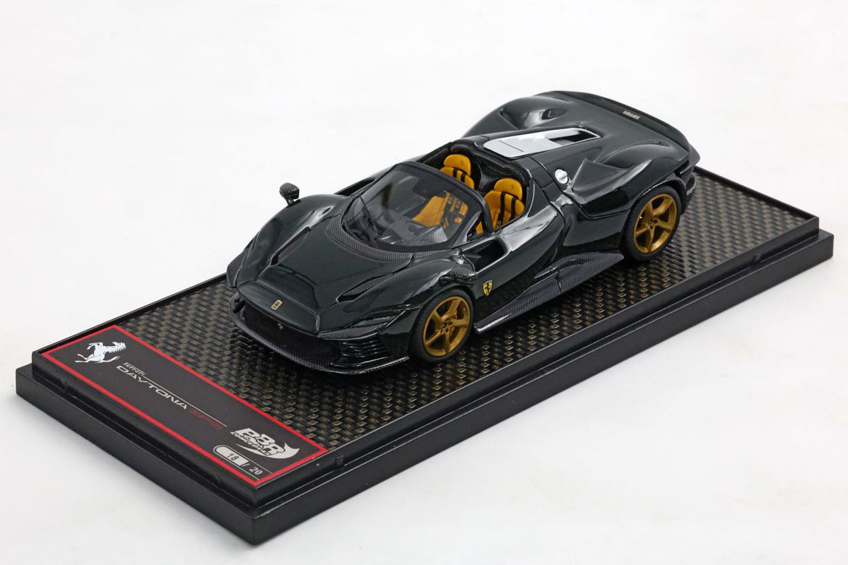 ** 予約商品 ** BBRC267TML1 Ferrari Daytona SP3 Serie Icona (Open Roof) Verde British / Gold rims Limited 20pcs