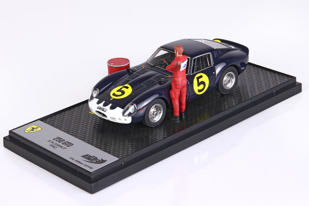 BBRC269OFF Ferrari 250 GTO 1962 S/N 3589GT Tourist Trophy (with Figure) Limited 130pcs