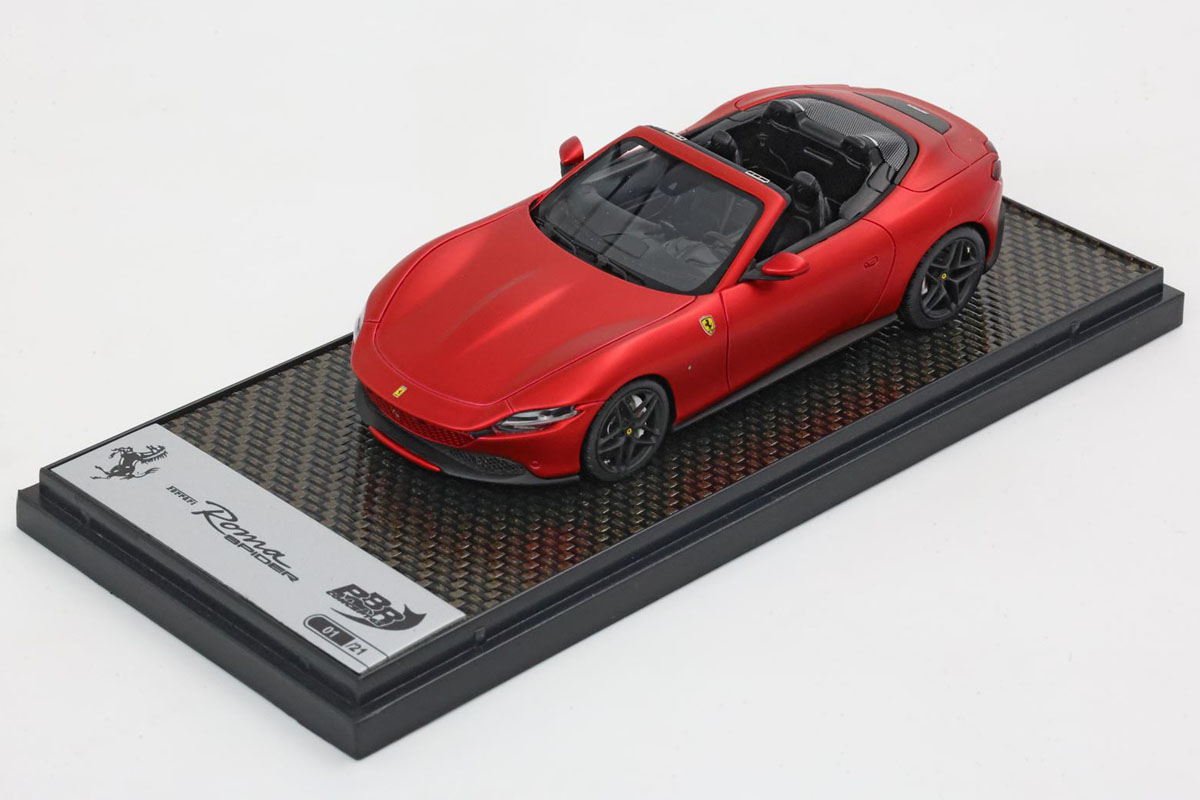 【値下げ】フェラーリ　ローマスパイダー　ミニカー BBRC282SU32 Ferrari Roma Spider Enzo Red Metallic Matt