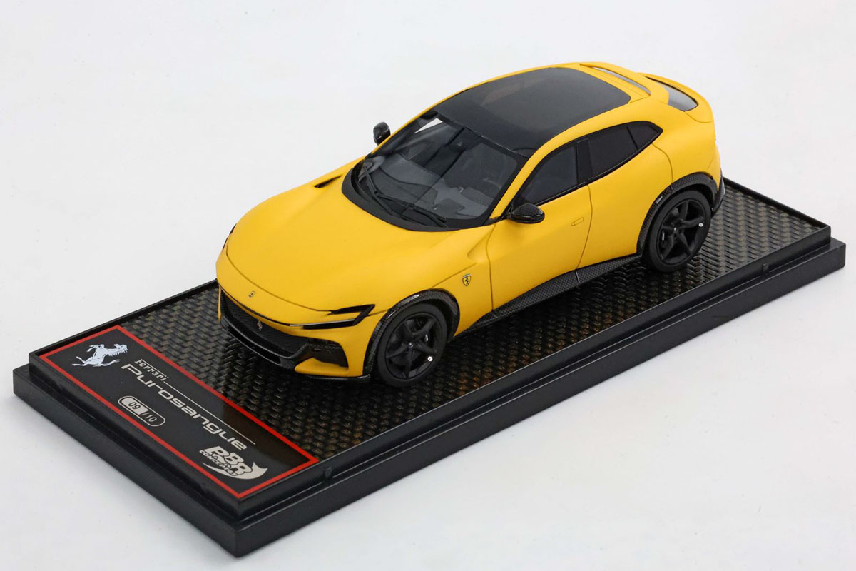 BBRC283E Ferrari Purosangue Panoramic Roof Giallo Modena Matt Limited 10pcs