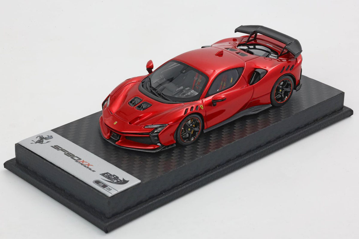 BBRC285SU29 Ferrari SF90 XX Stradale Rosso Enzo Metallic gloss (Carbon Base) Limited 20pcs