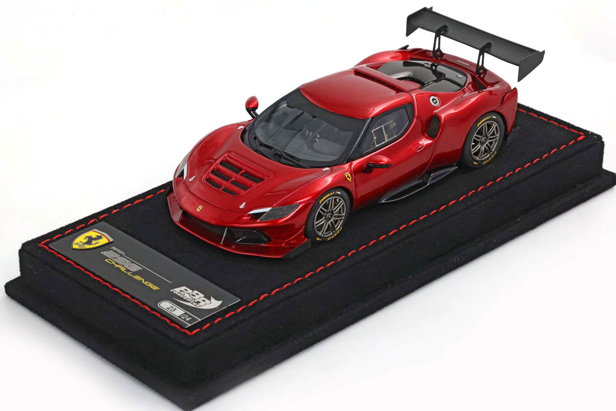 アルニカ BBRC293C Ferrari 296 Challenge 2023 Rosso Fuoco - Alcantara Base