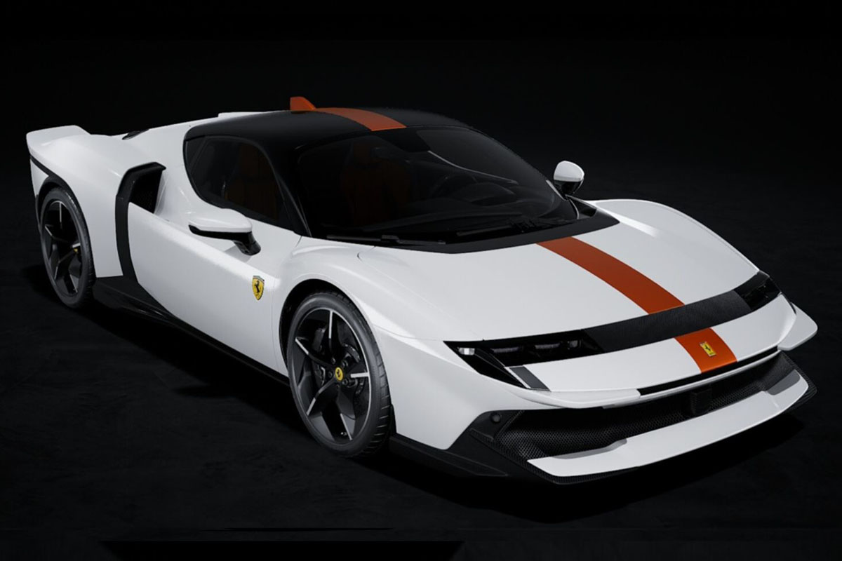 ** 予約商品 ** BBRC328C 1/43 Ferrari 849 Testarossa Bianco Italia / Giallo Ambra stripe Limited 24pcs