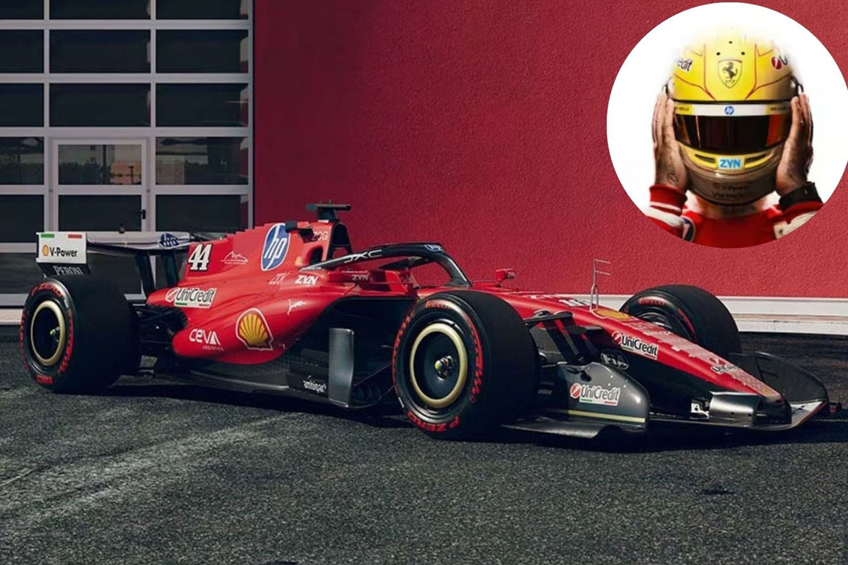** 予約商品 ** BBRC332E44DR 1/43 Ferrari SF26 Italia GP 2026 (Schumacher Tribute) L.Hamilton (with Driver)
