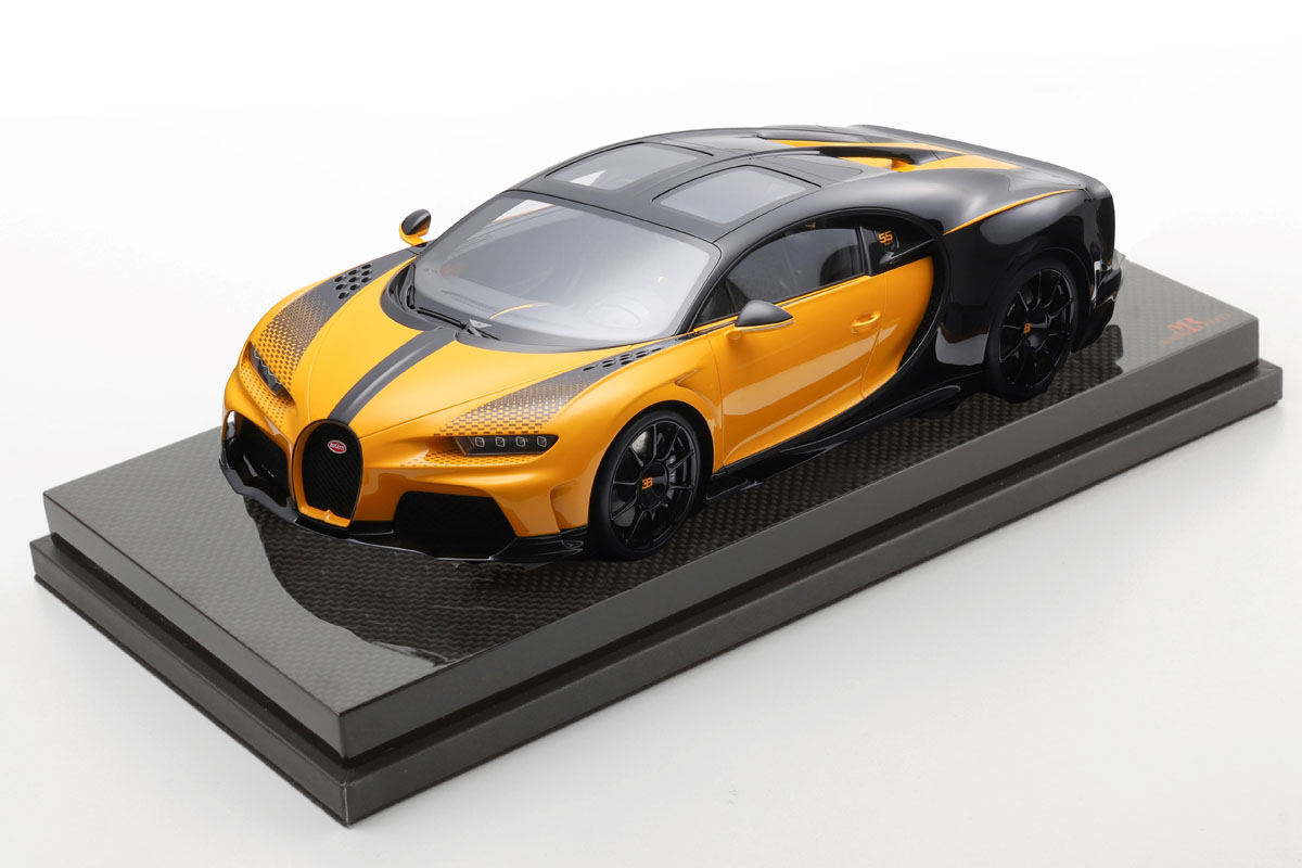 ** 予約商品 ** MR collection BUG012G 1/18 Bugatti Super Sport - Nocturne / Yellow Limited 99pcs