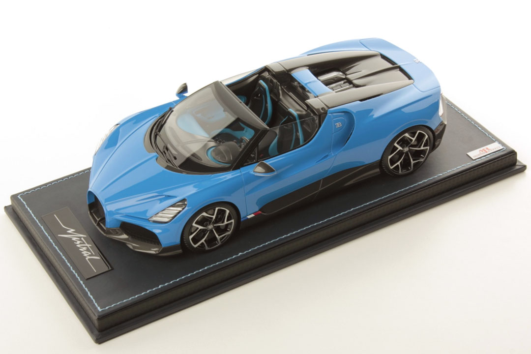 MR collection BUG015C 1/18 Bugatti W16 Mistral Blue ミニカー専門店