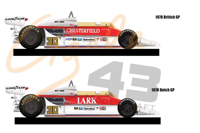 Cigale 43 Decal CDS013 1/43 McLaren M26 Chesterfield / Lark 1978 for Lunger 【メール便可】