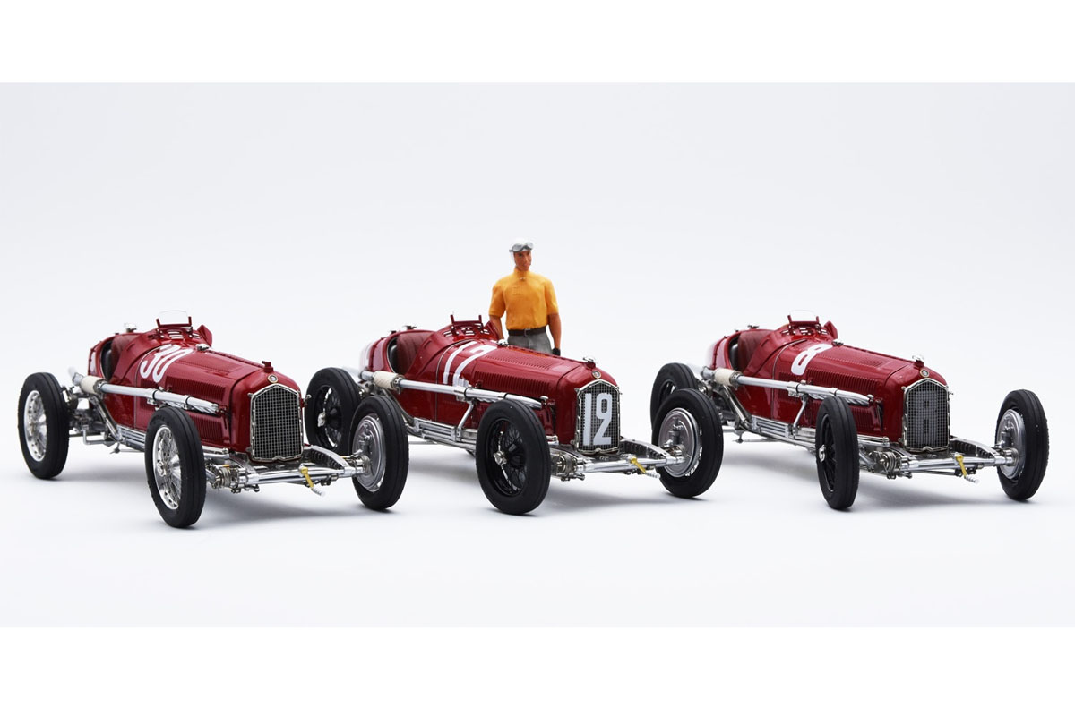 【お取り寄せ商品】 CMC M229 1/18 Alfa Romeo P3 Nuvolari Winner set France GP #12 /Coppa Ciano #30 / Coppa Acerdo #8 with Figure , Showcase